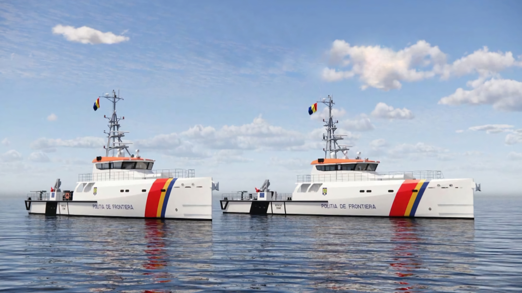 Damen Shipyard debarked the first FCS 4008 Patrol ship for Romania