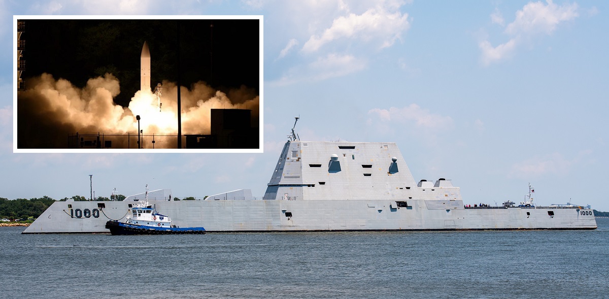 Ingalls Shipbuilding har mottatt 154,8 millioner dollar for å modernisere USS Zumwalt - USAs mest avanserte destroyer skal utstyres med det ikke-nukleære våpensystemet Conventional Prompt Strike.