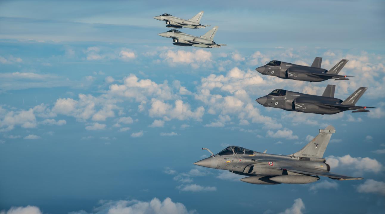 Great Britain and France conducted joint exercises Griffin Dawn with F-35 Lightning II, Rafale, Eurofighter Typhoon and Aibus A330 MRTT aircraft
