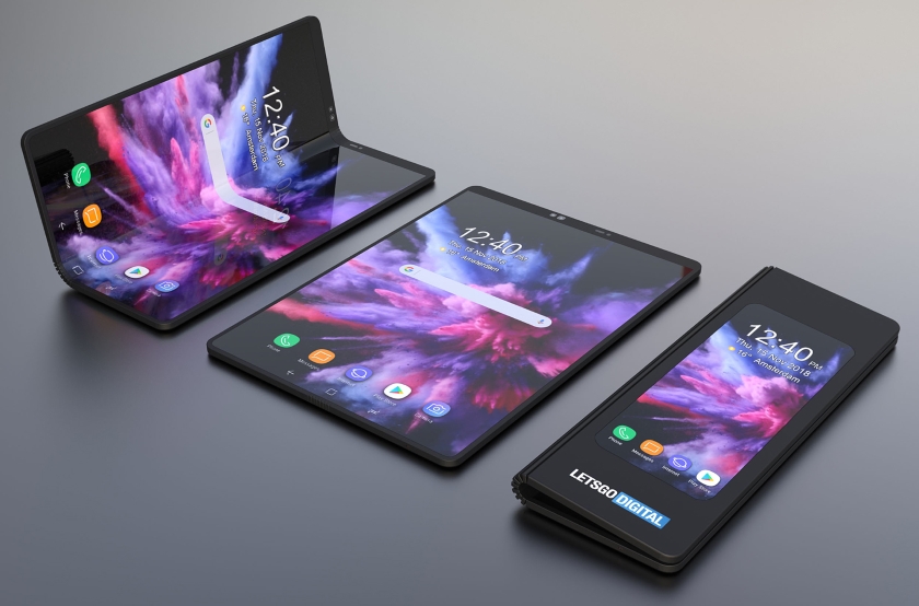 Складной смартфон Samsung появился на качественных концепт-рендерах