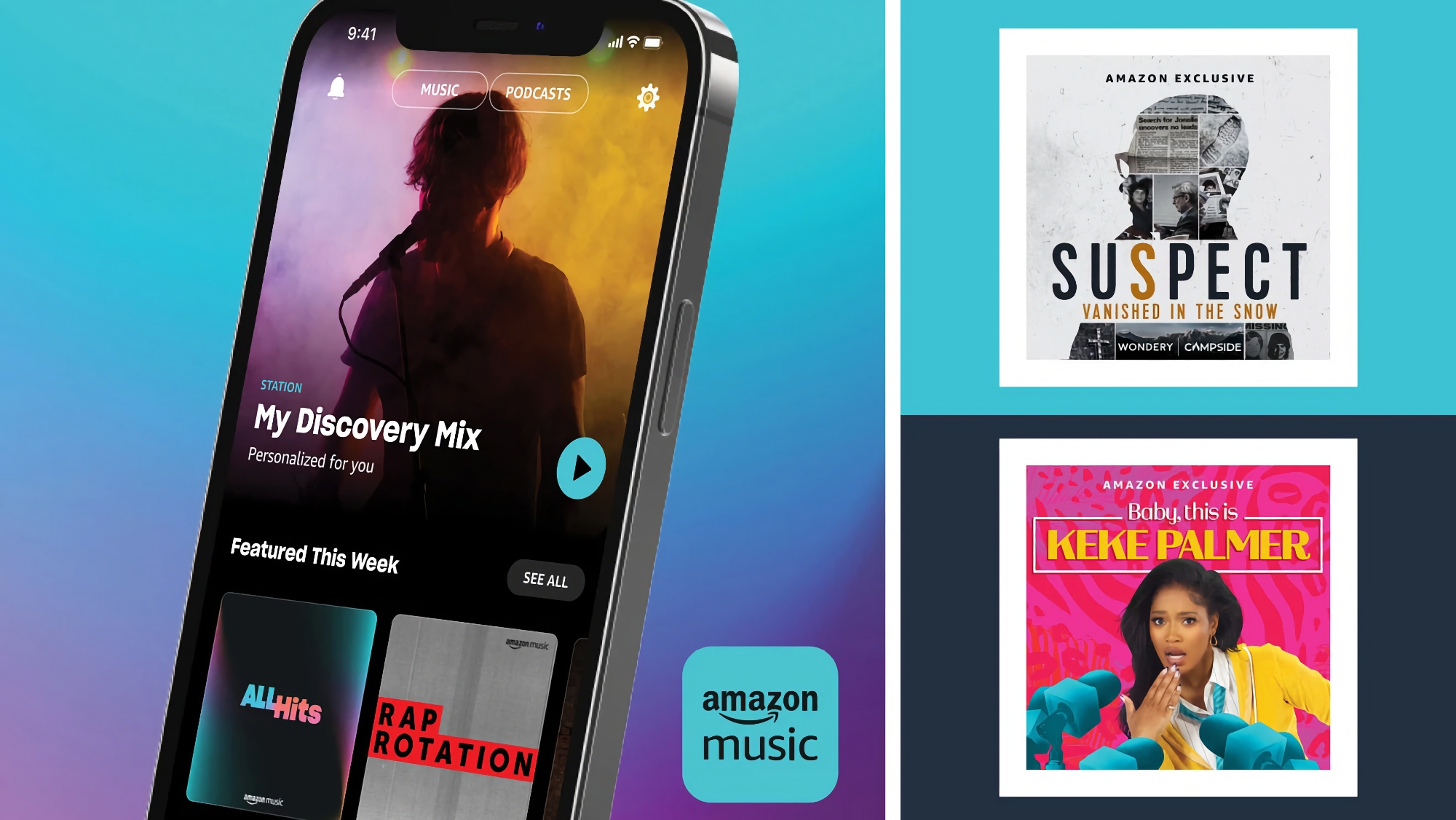 Les abonnés Amazon Prime bénéficient d'un accès gratuit à toutes les chansons et podcasts d'Amazon Music