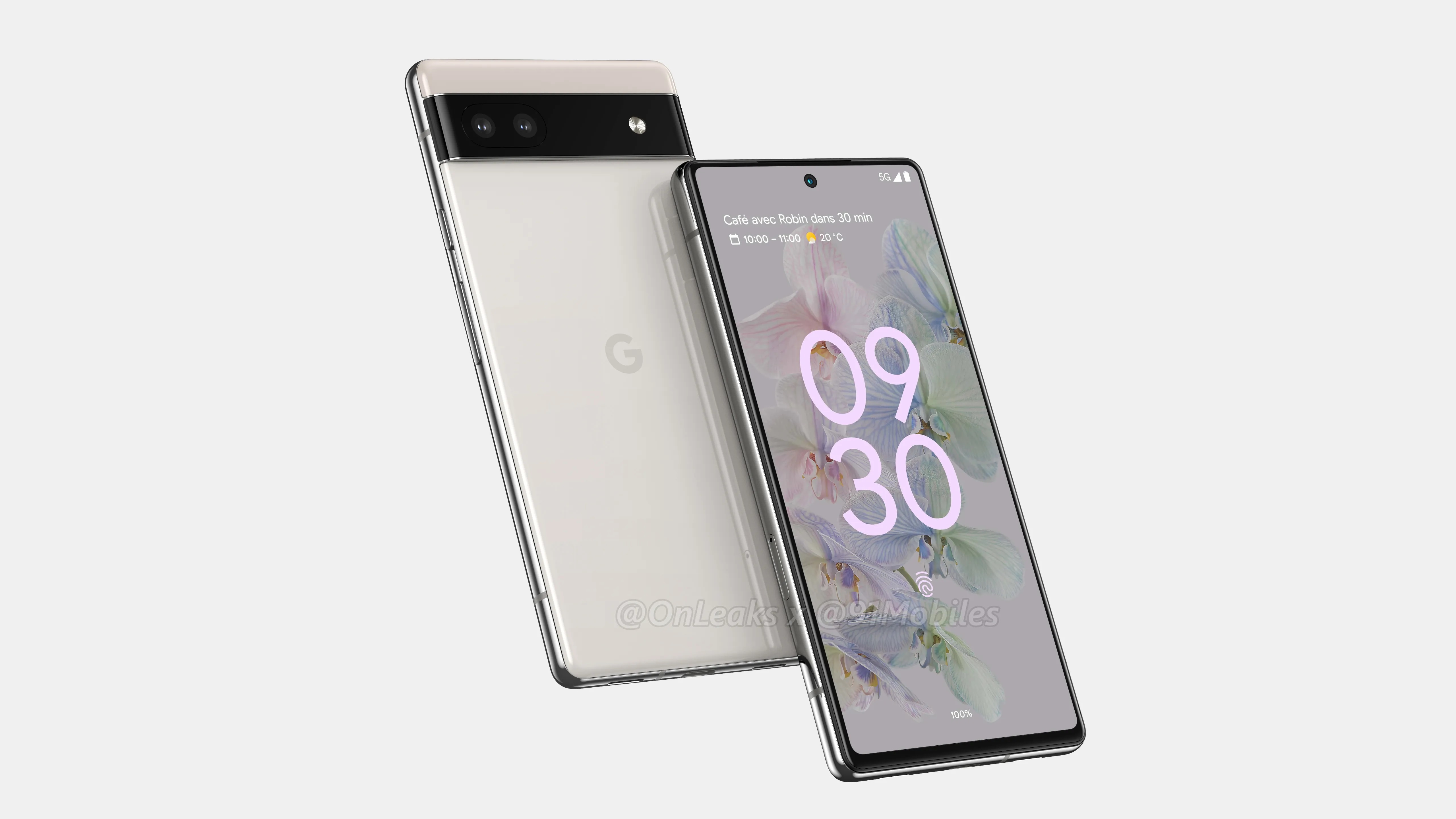 A simplified Google Pixel 6a revealed in renders with a Pixel 6-style design