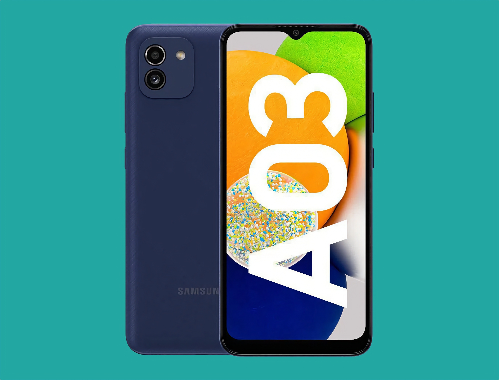 Following the Galaxy F12: Samsung started updating the budget smartphone Galaxy A03 to Android 13 (One UI Core 5.0)