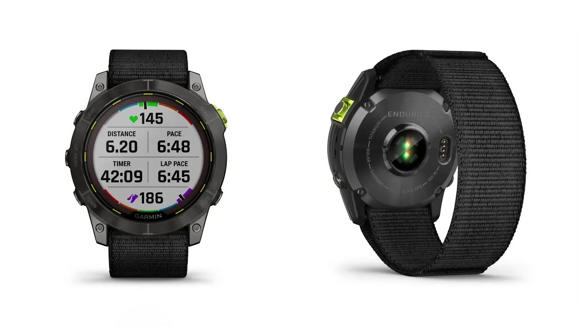 Garmin Enduro 2: multi-sport smartwatch with GPS, solar charging, titanium case and battery life up to 46 days