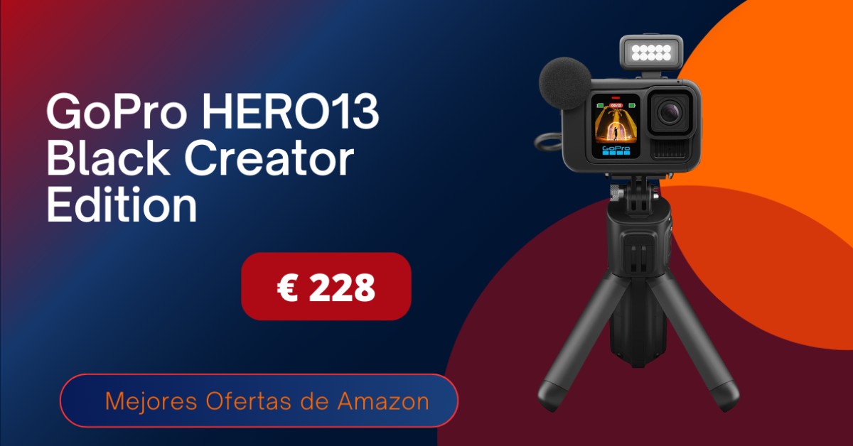 Consigue la GoPro HERO13 Black Creator Edition con 228€ de Descuento! ¡Oportunidad Increíble!