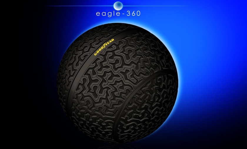 Goodyear Eagle-360: концепт сферической шины будущего (видео)