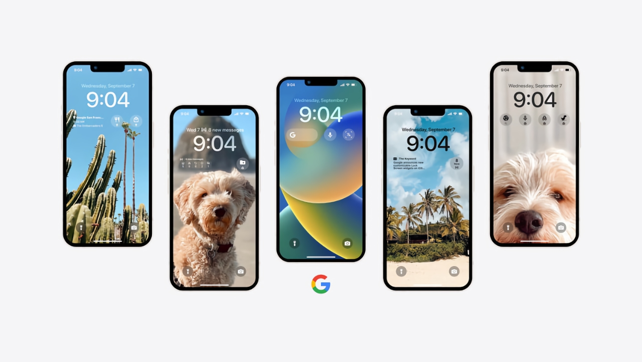 Google's branded iPhone apps got widgets for iOS 16 lock screen