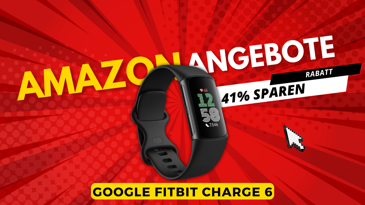 Fitbit Charge 6 Fitness Tracker von Google – Sparen Sie jetzt 66€!