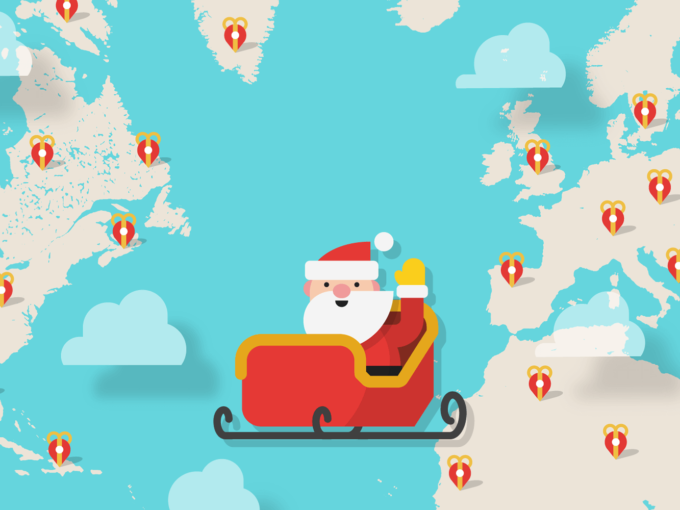 Google a lancé le traditionnel Santa Tracker, qui permettra de suivre les déplacements du Père Noël