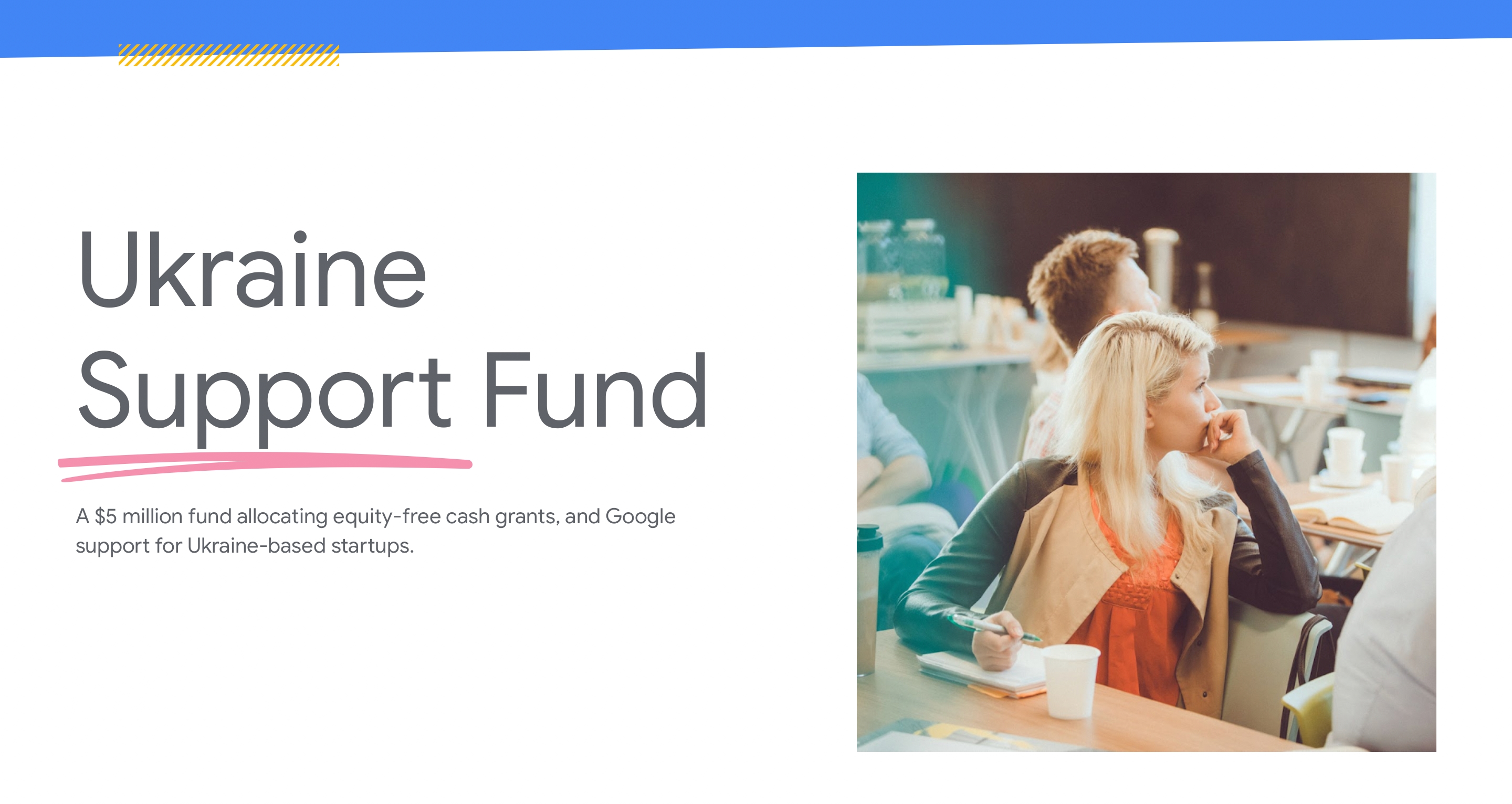 Google crea un fondo para apoyar startups en Ucrania por $5.000.000