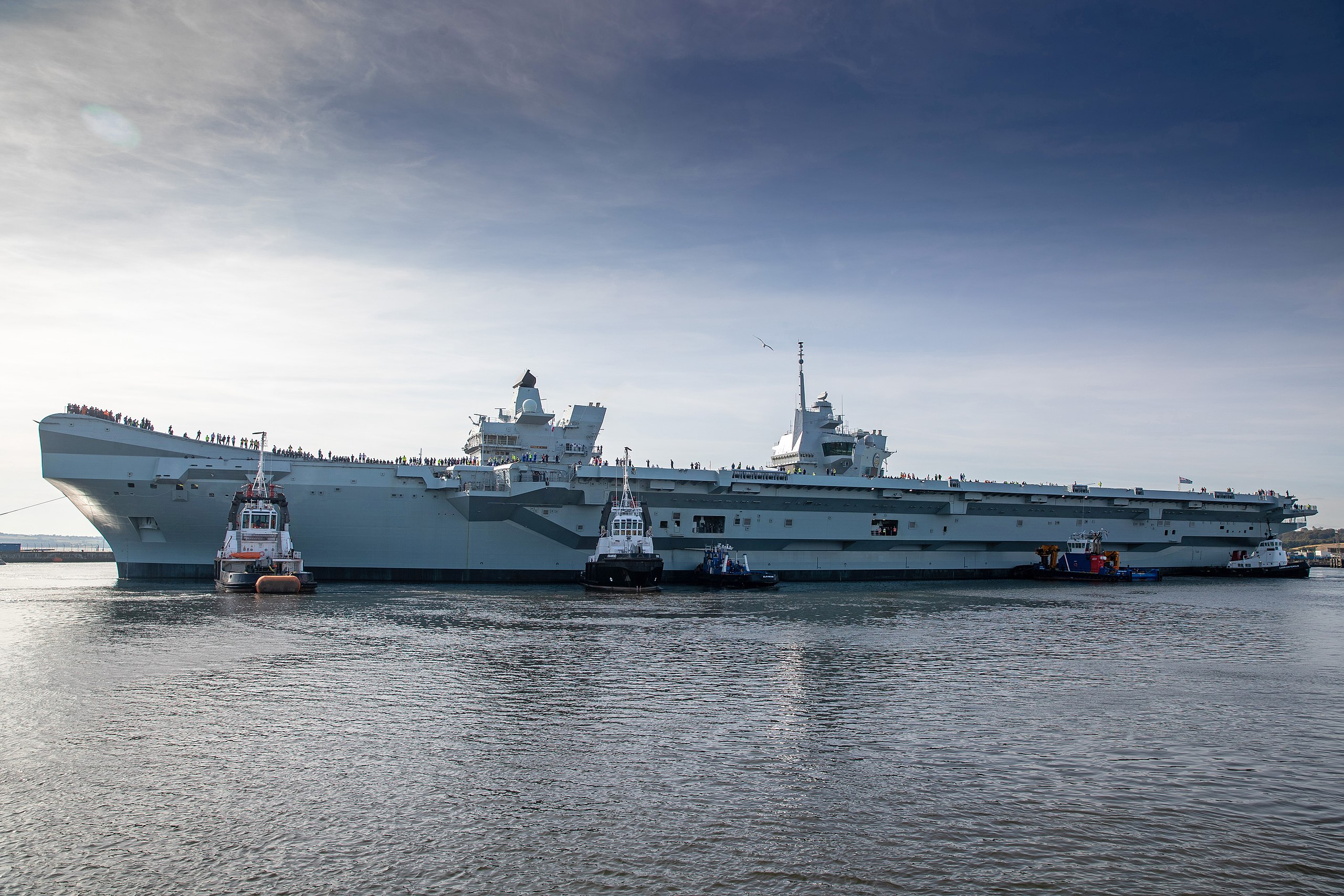 Britain's newest aircraft carrier HMS Prince of Wales, worth £3 billion, broke down hours after sailing from Portsmouth