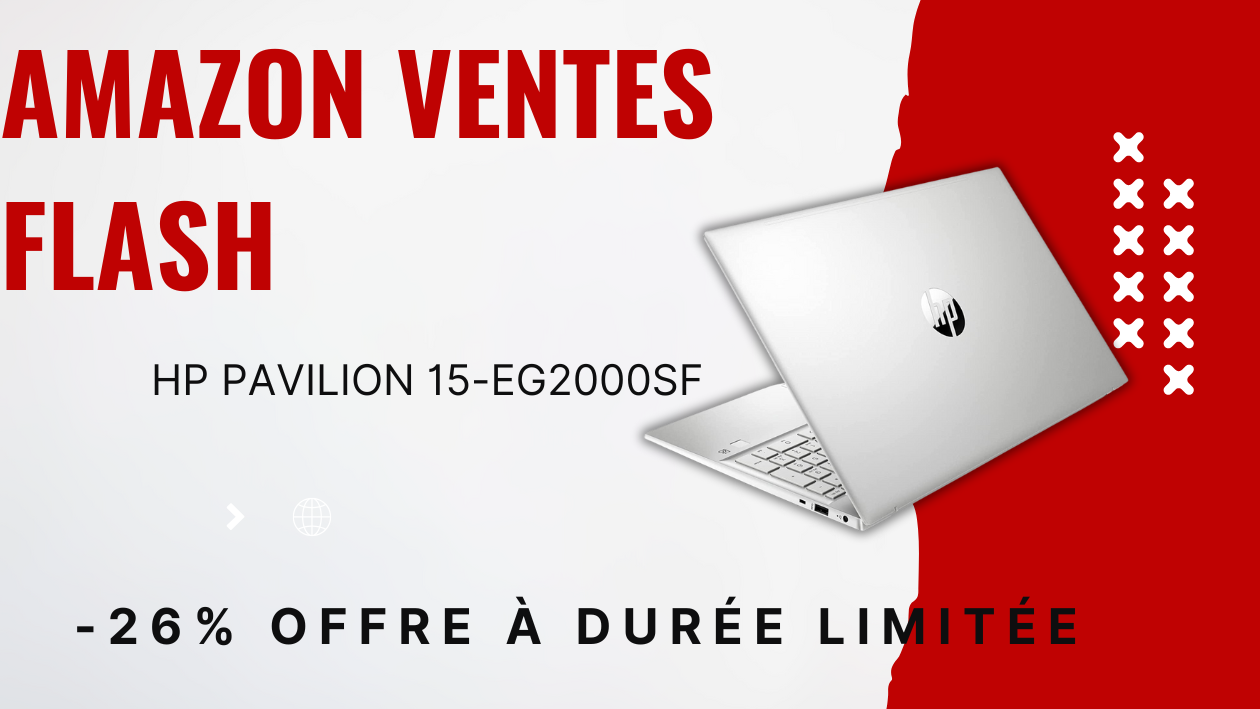 HP Pavilion 15-eg2000sf PC Portable – Économisez 180€ Aujourd'hui!