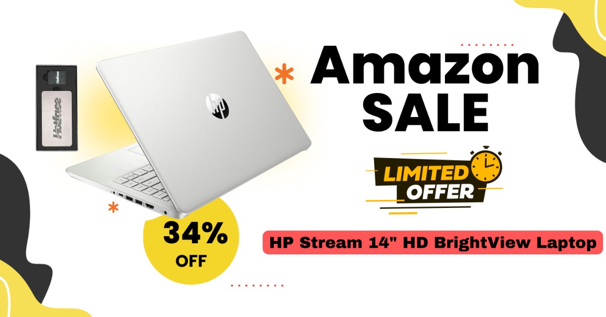 HP Stream 14" HD BrightView Laptop - Buy Now $137 Off!