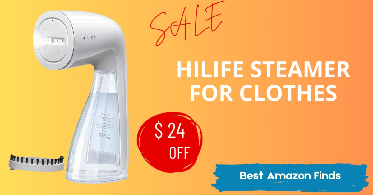 HiLIFE Steamer for Clothes - limited time $24 discount!