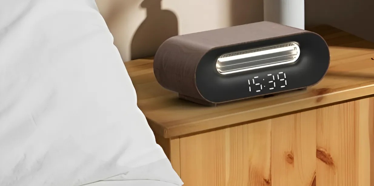 Homiffi: un centro de descanso que combina ventilador, calefactor, altavoz Bluetooth, cargador inalámbrico y lámpara.