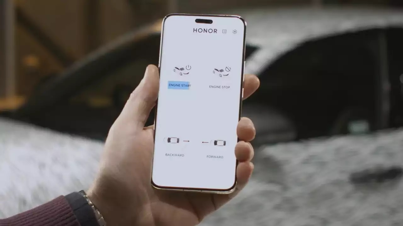 Mit dem Honor Magic 6 Pro Smartphone können Sie Ihr Auto mit einem Blick fernsteuern