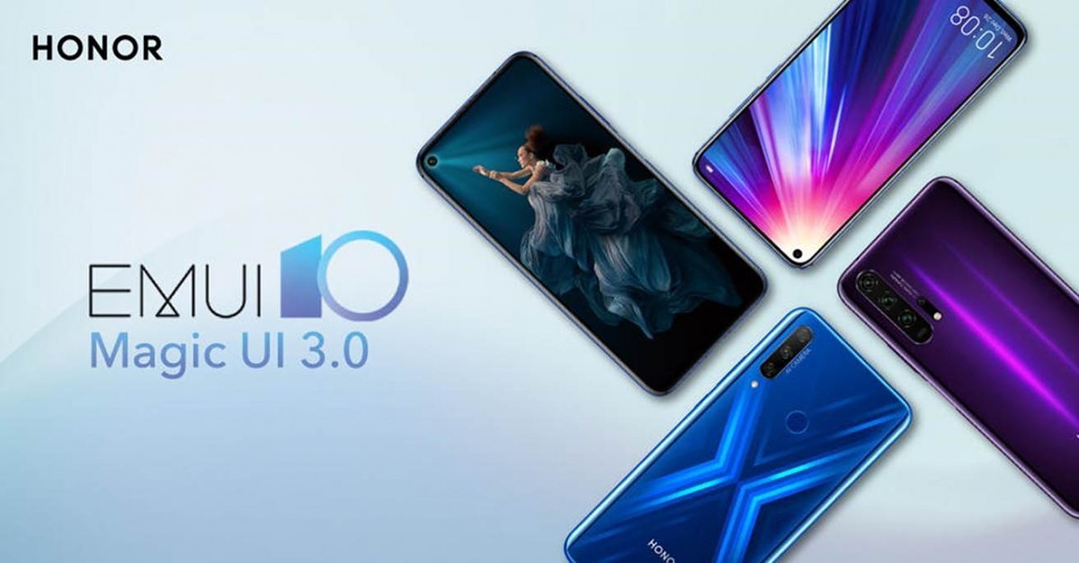 Huawei powiedział, kiedy Honor View 20, Honor 20 i Honor 9X otrzymają Magic UI 3.0 (alias EMUI 10) z Androidem 10 na rynku globalnym