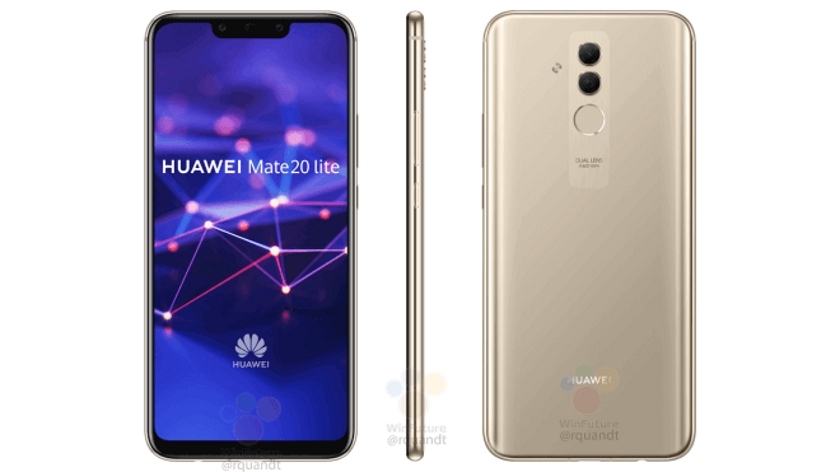 В сети появились официальные рендеры и характеристики Huawei Mate 20 Lite