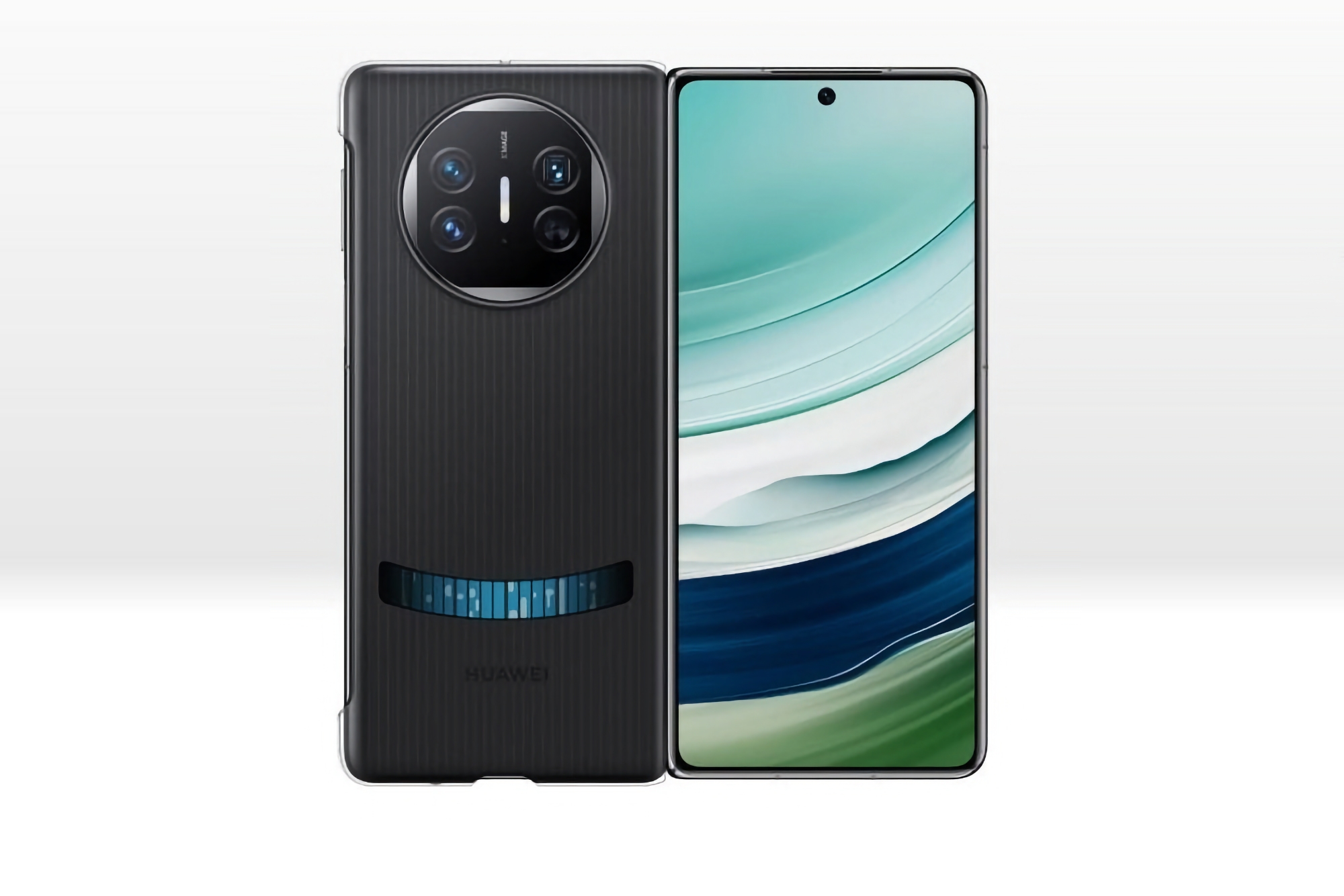 Come il Mate 60 Pro: Huawei ha presentato una custodia con sistema di raffreddamento a liquido per lo smartphone pieghevole Mate X5