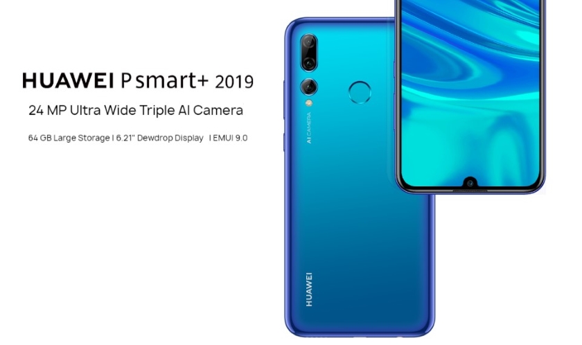 Huawei P Smart+ 2019: дисплей с «капелькой», тройная камера и процессор Kirin 710