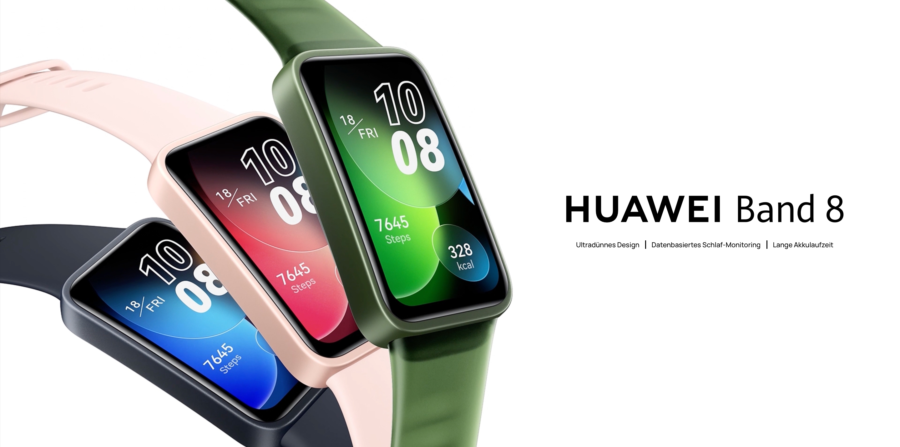 Huawei Band 8 with AMOLED screen, SpO2 sensor, battery life of up to 14 days and a price of 59 euros debuted in Germany