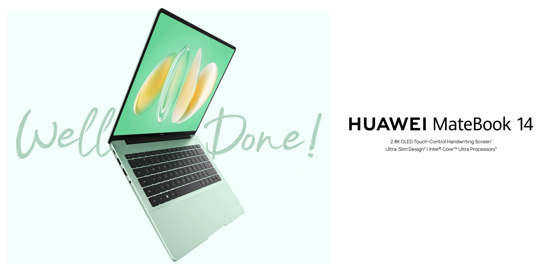 Huawei MateBook 14 (2024) : boîtier fin, écran OLED 120Hz et processeurs Intel Core Ultra à partir de 1 099 euros.