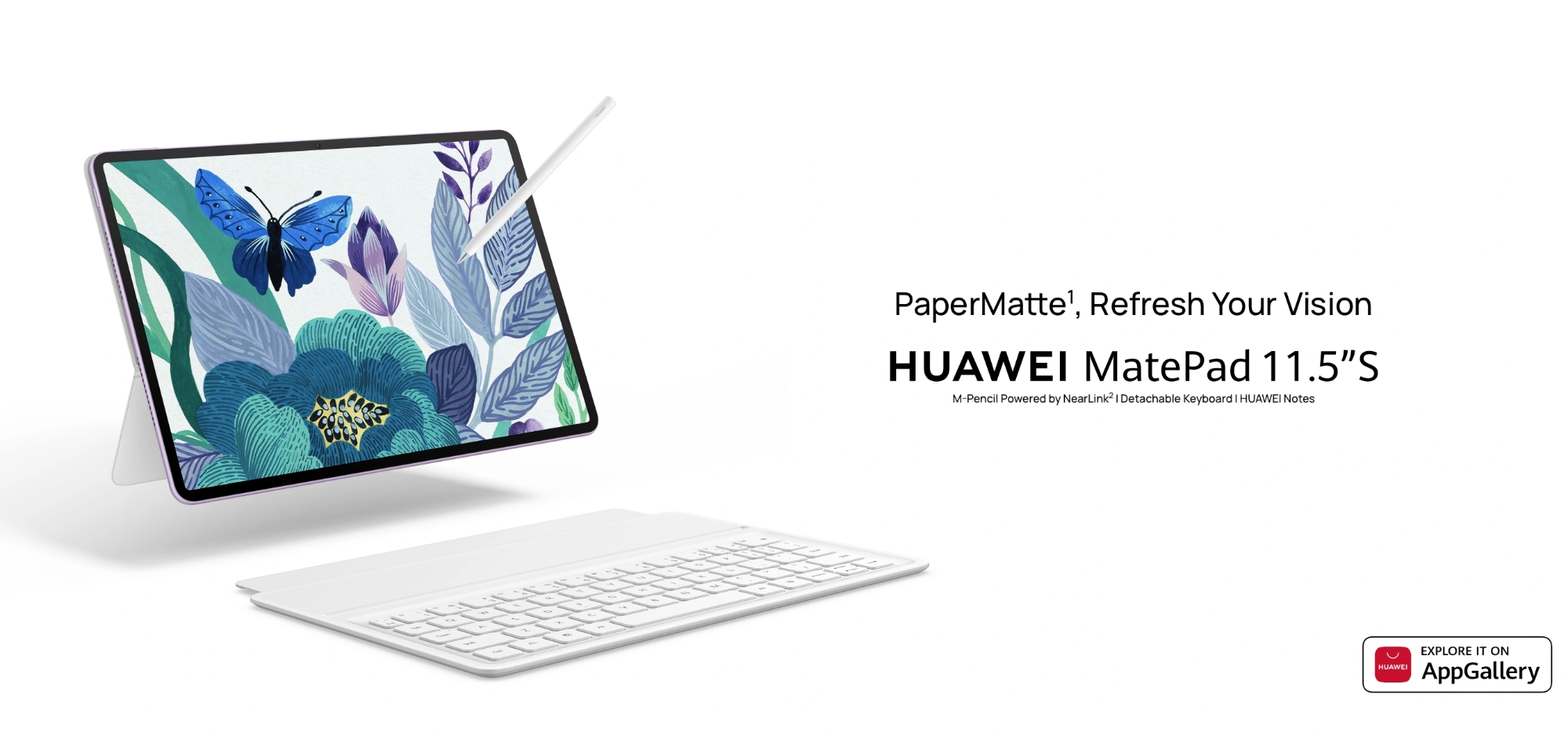 Huawei MatePad 11.5 S: дисплей на 144 Гц с технологией PaperMatte, батарея на 8800 мАч и цена 399