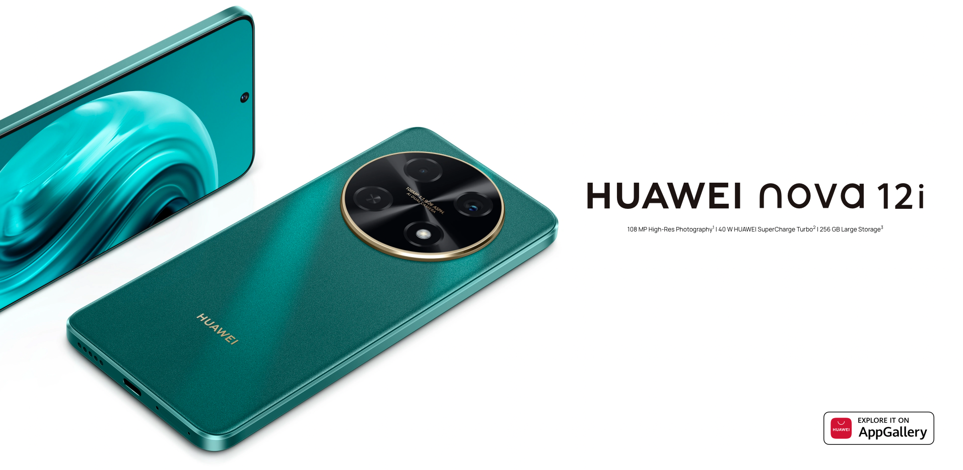 Huawei Nova 12i: pantalla OLED de 90 Hz, chip Snapdragon 680, cámara de 108 MP y batería de 5000 mAh con carga de 40W.
