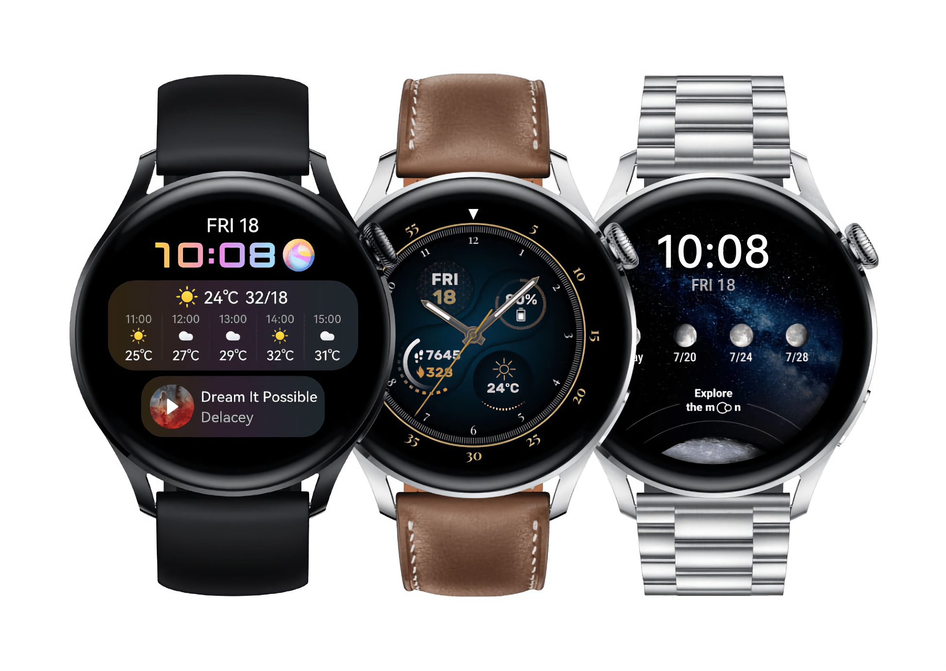 Smart watch Huawei Watch 3 Pro with HarmonyOS 2.0.0.197 update received new features