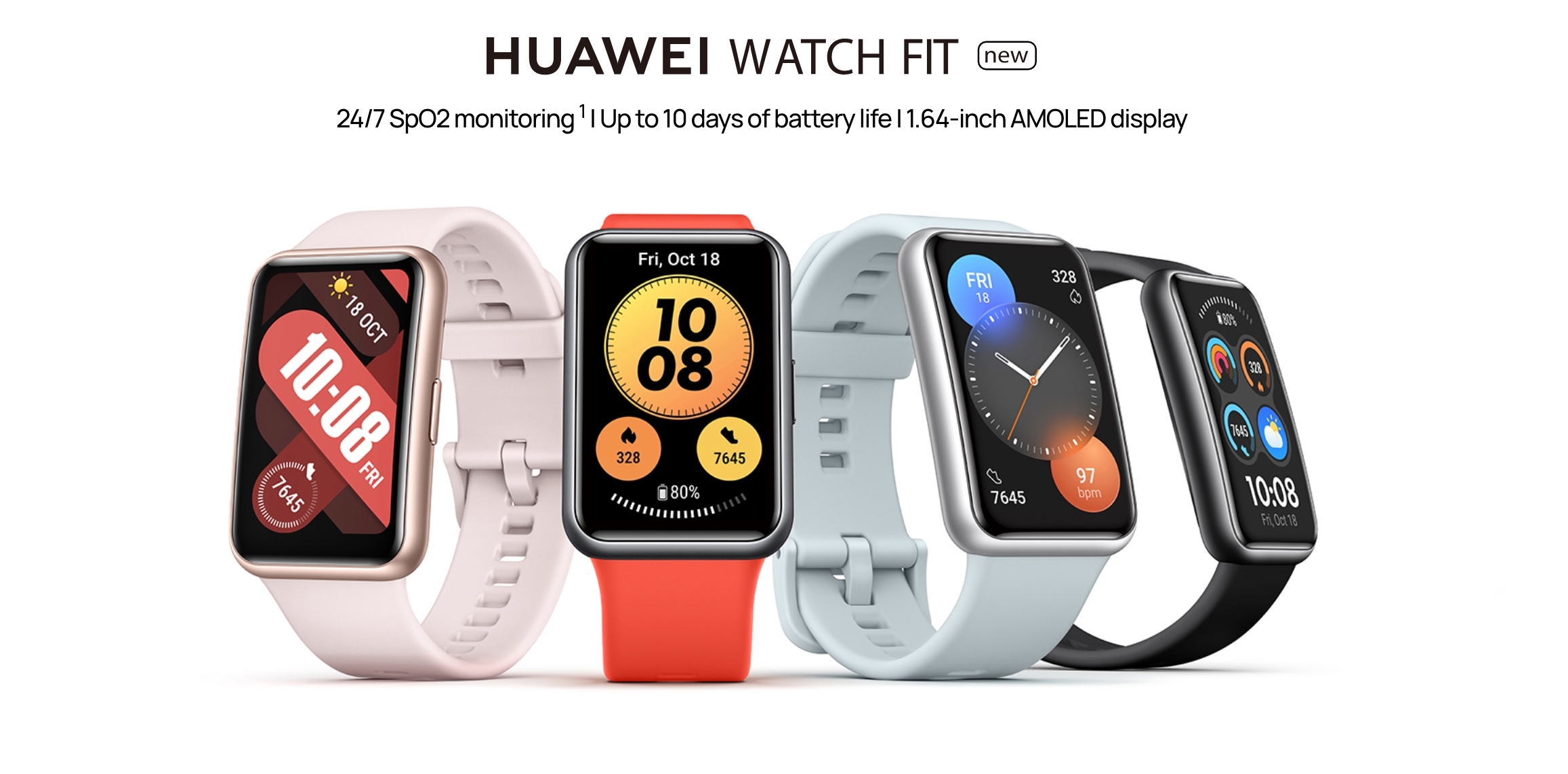 Huawei Watch Fit new з AMOLED-екраном, NFC та датчиком SpO2 вийде в Європі
