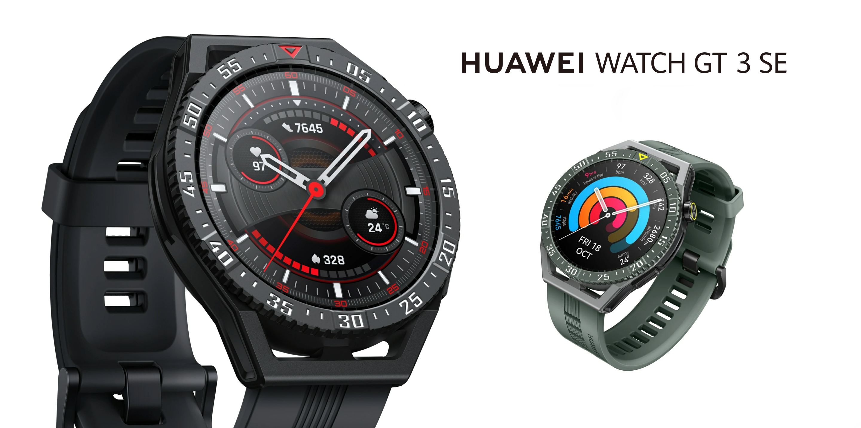 Huawei Watch GT 3 SE : une smartwatch destinée au marché mondial avec écran AMOLED, protection contre l'eau, capteur SpO2 et autonomie de 14 jours.
