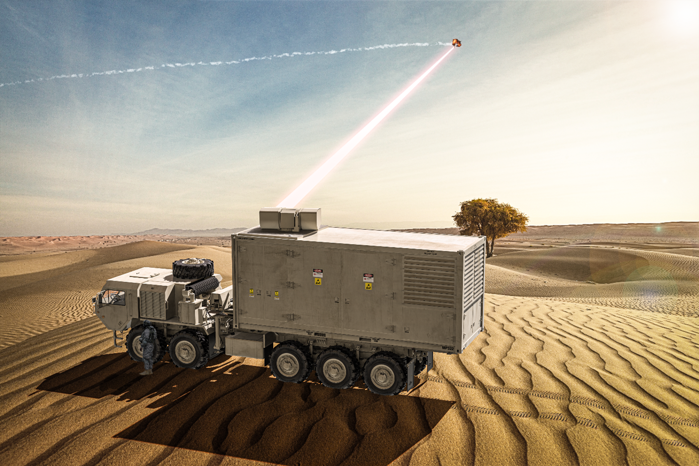Lockheed Martin offre au Pentagone un laser de combat HELSI de 300  kilowatts, l'étoile de la mort la plus puissante du monde.