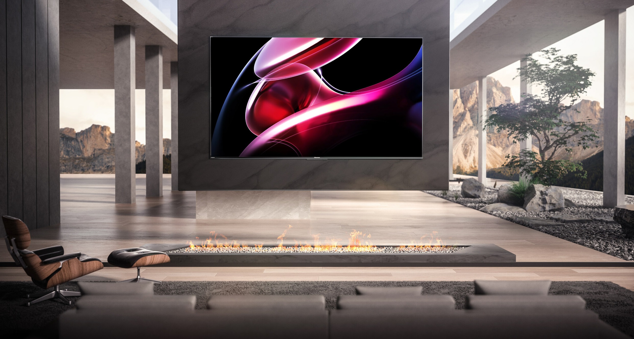 Hisense präsentiert einen 85" 4K Mini-LED-Fernseher mit 2.500 nits Helligkeit und 80W Lautsprechern