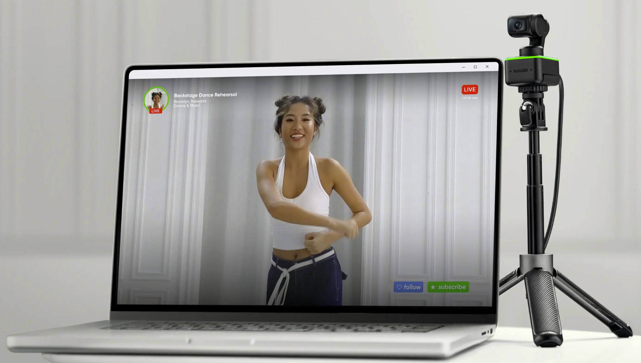 Insta360 lanza Link, una webcam 4K con suspensión en 3 ejes