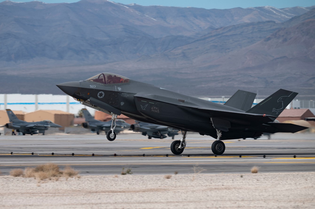 F-35I Adir-Kampfflugzeuge nehmen an der ersten Red Flag-Übung in Nevada teil