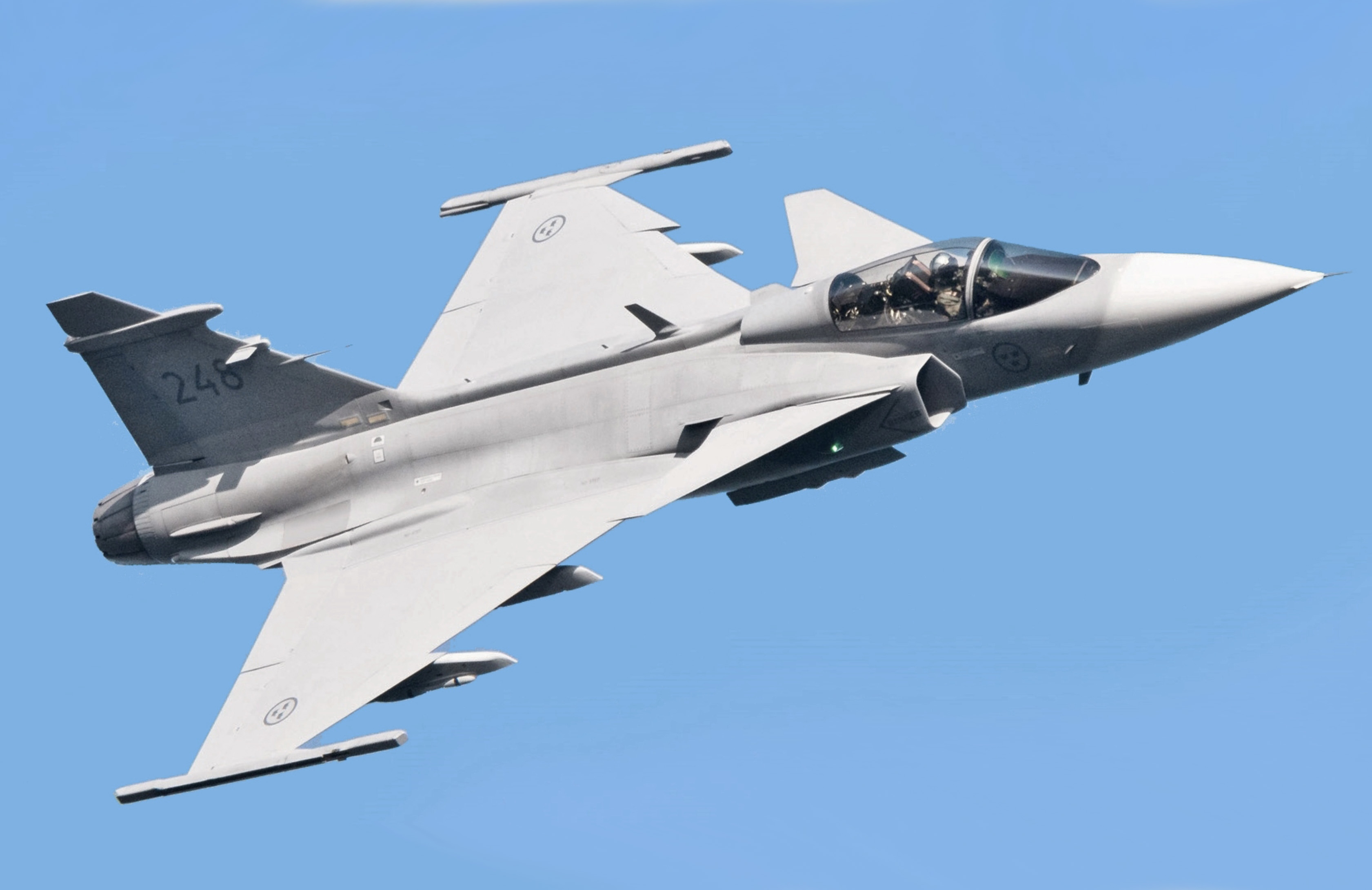 Oekraïense piloten krijgen vertrouwdmakingstraining met Zweedse JAS 39 Gripen-gevechtsvliegtuigen