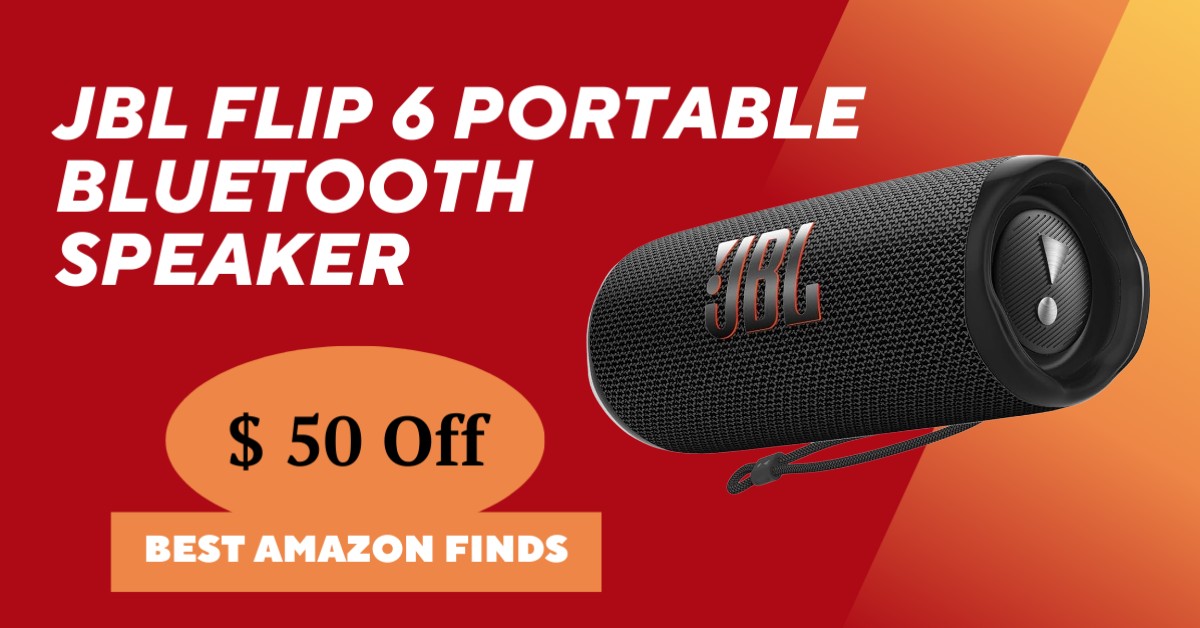 JBL Flip 6 Portable Bluetooth Speaker - Limited $50 Off! Don't miss it!