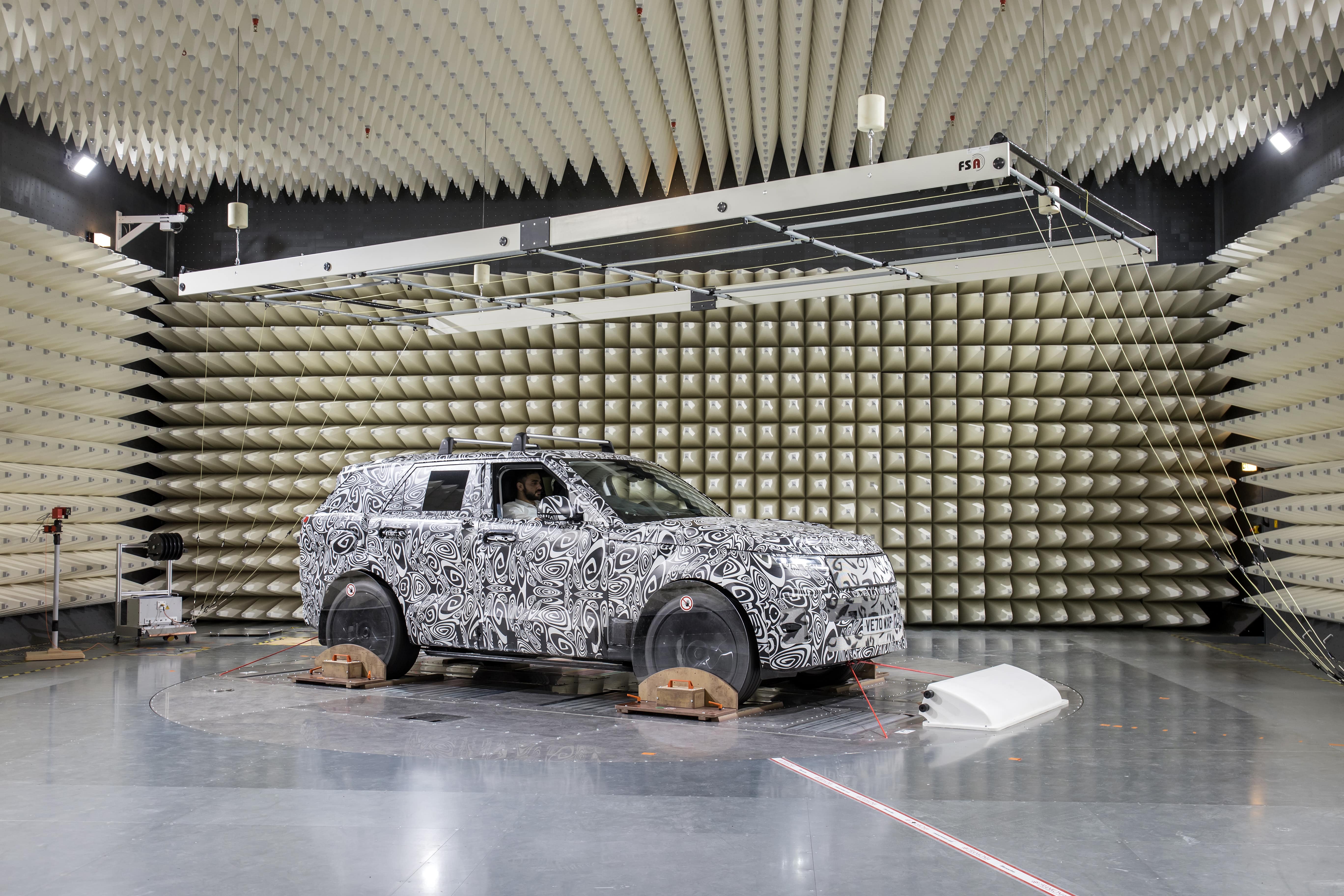 Jaguar Land Rover has opened a laboratory where they test cars for electromagnetic compatibility