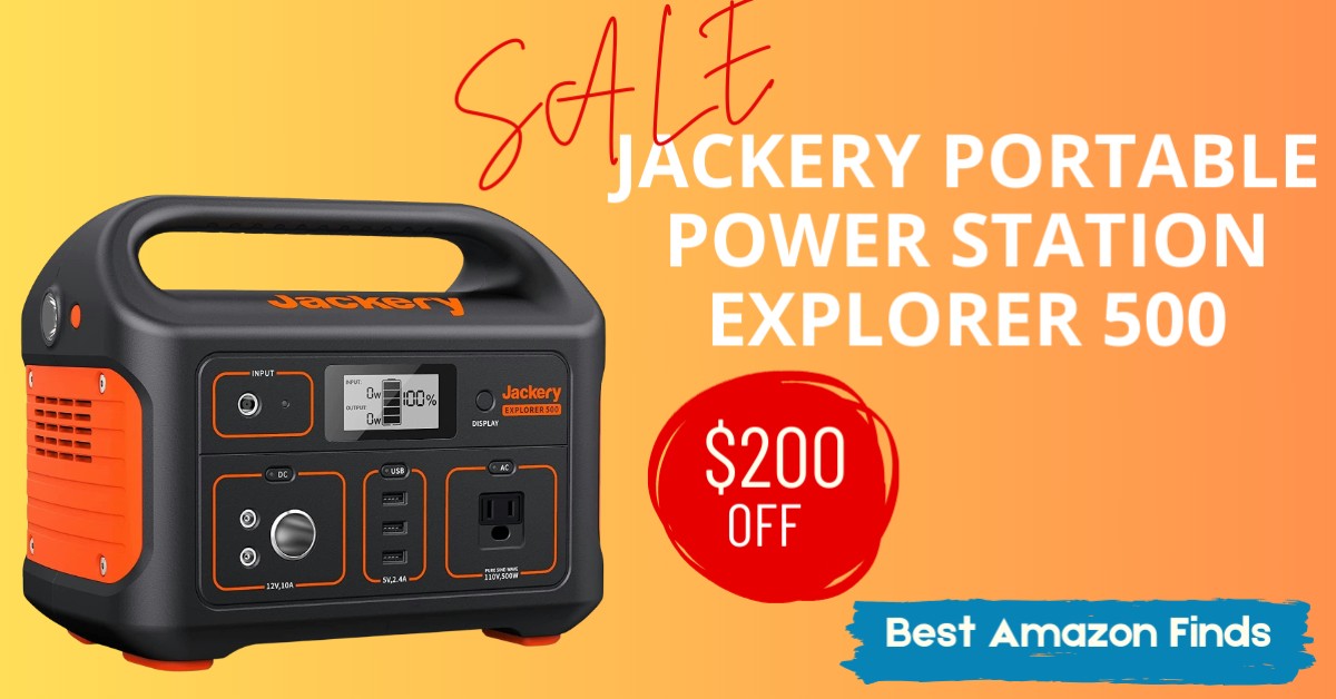 Jackery Portable Power Station Explorer 500 - Limited time deal $170 Off!