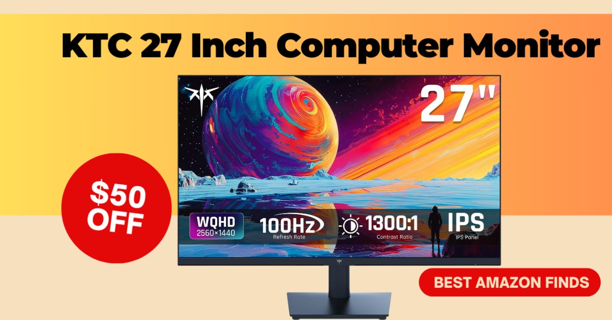 KTC 27 Inch Computer Monitor - Now $50 OFF!