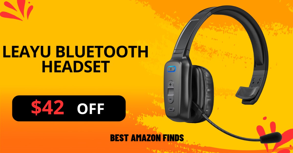 LEAYU Bluetooth Headset with a $42 Limited Discount!