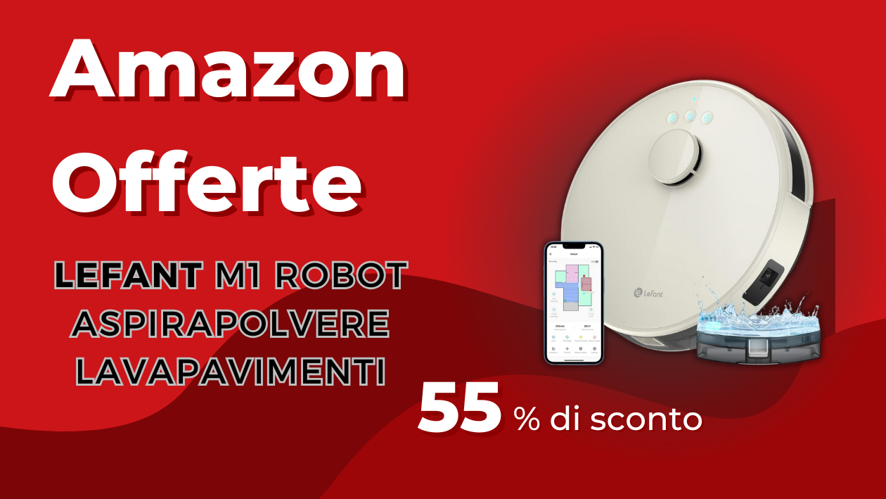 LEFANT M1 Robot Aspirapolvere con Navigazione LiDAR – Risparmia 220€!