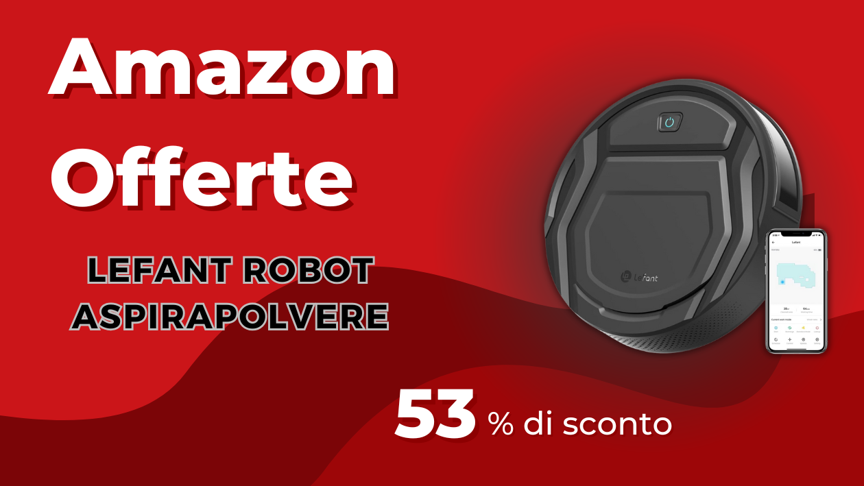 LEFANT Robot Aspirapolvere M210-P – Ora 117€ di Sconto!