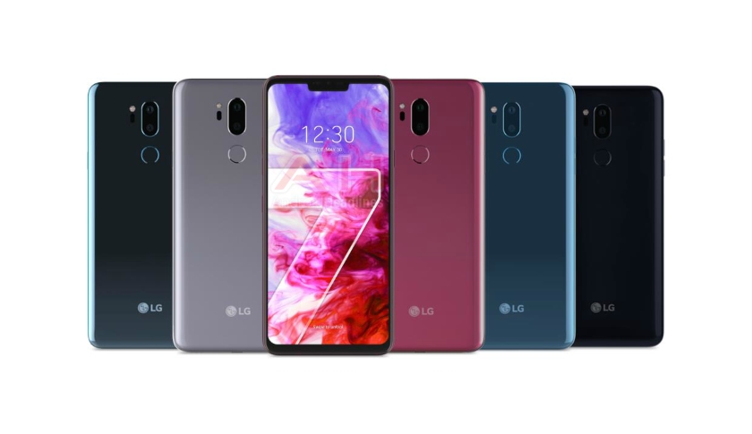 В сети появился официальный рендер LG G7 ThinQ со всеми цветовыми вариантами