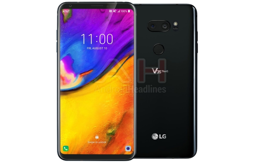 The network appeared renders and some details about the LG V35 ThinQ