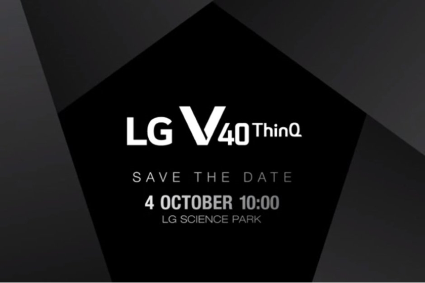 Смартфон LG V40 ThinQ с пятью камерами представят 4 октября