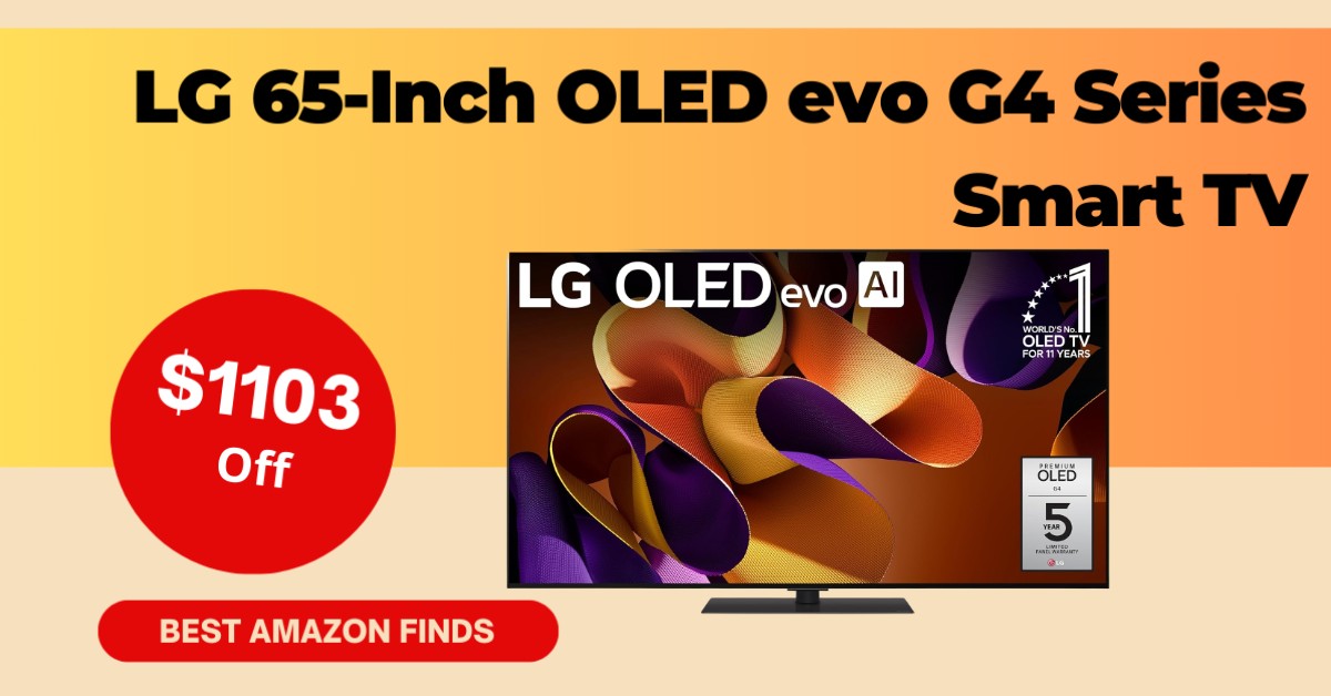 Exciting Opportunity: Save $1103 on the LG 65-Inch OLED evo G4 Series Smart TV!