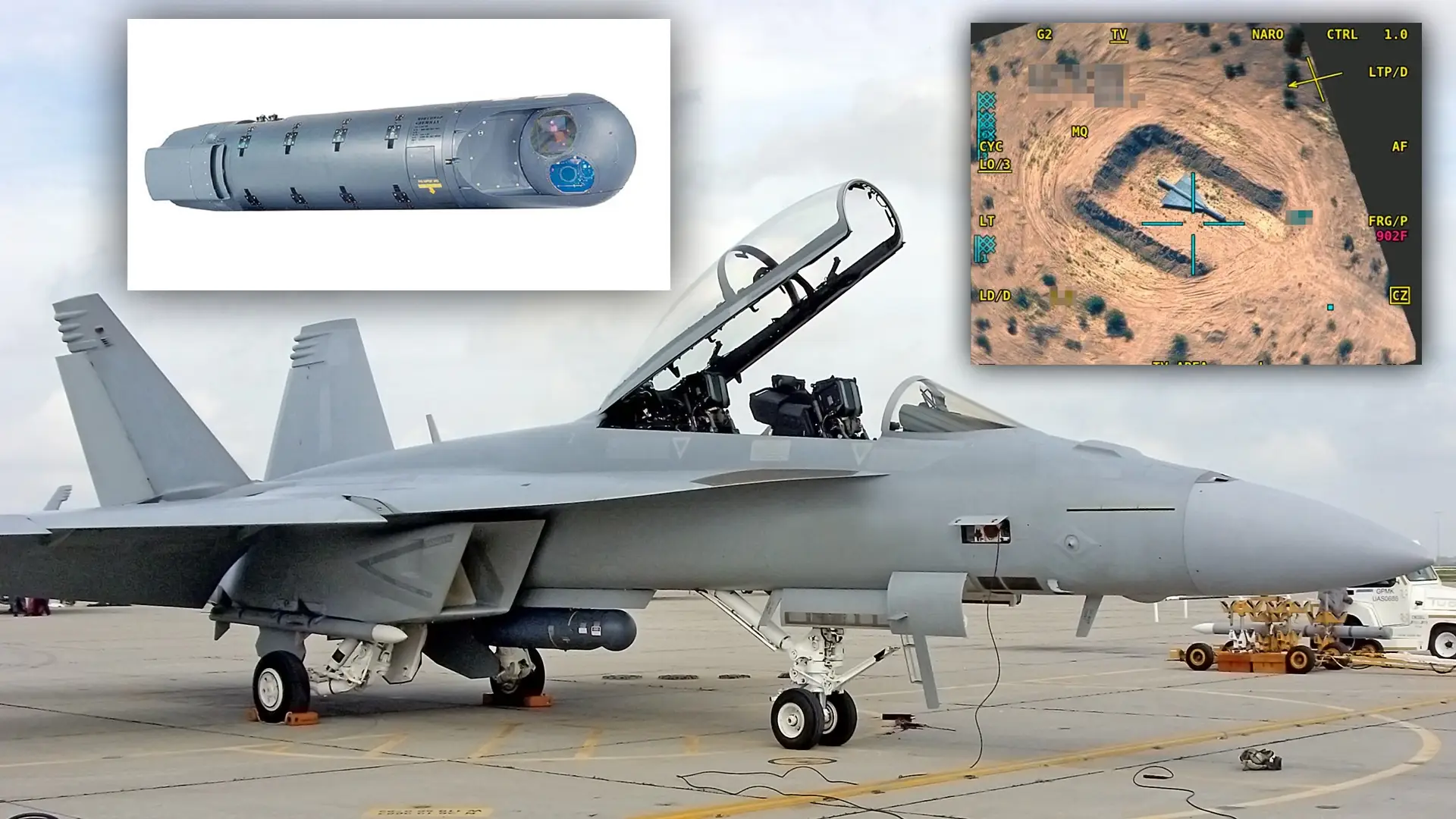 Штурмовики F/A-18 Super Hornet получили систему лазерного наведения LITENING