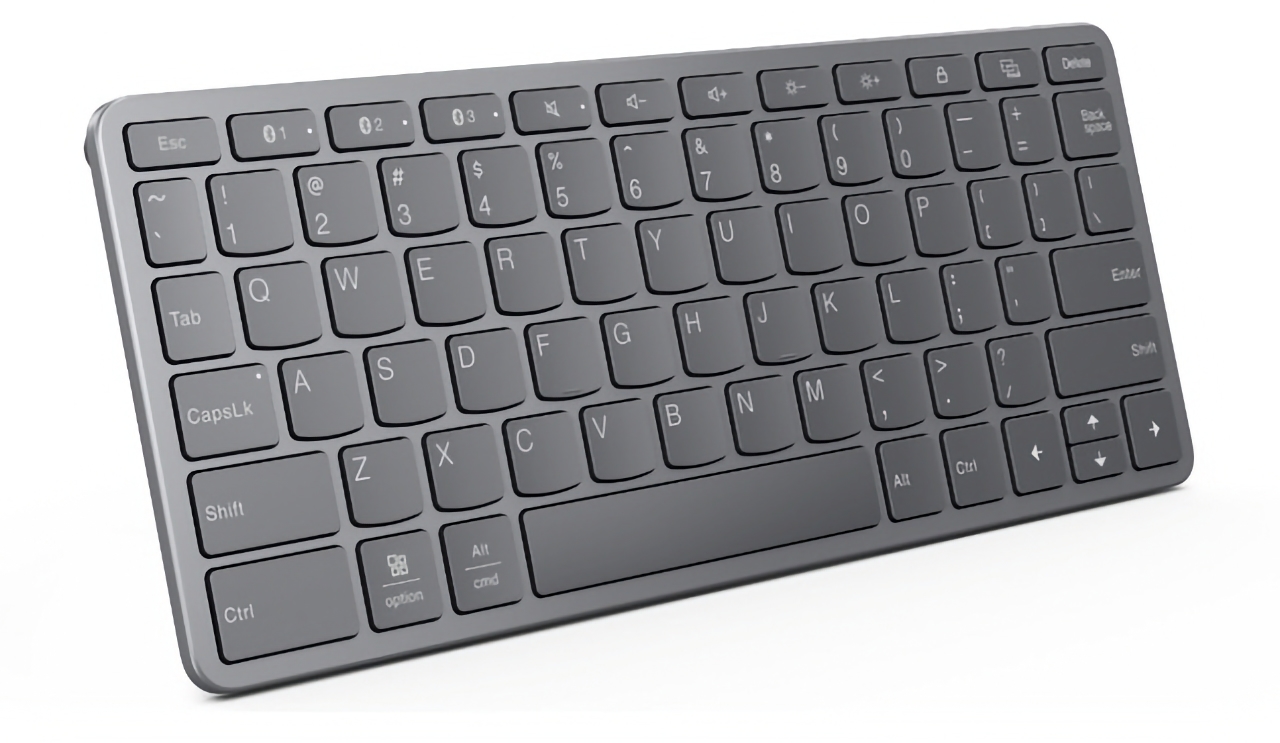 Lenovo Multi-Device Bluetooth Mini Keyboard: two connectivity options, 300 mAh battery and backlit keys for €39.