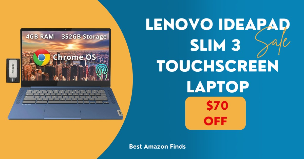 Lenovo IdeaPad Slim 3 Touchscreen Laptop with a $70 Off!